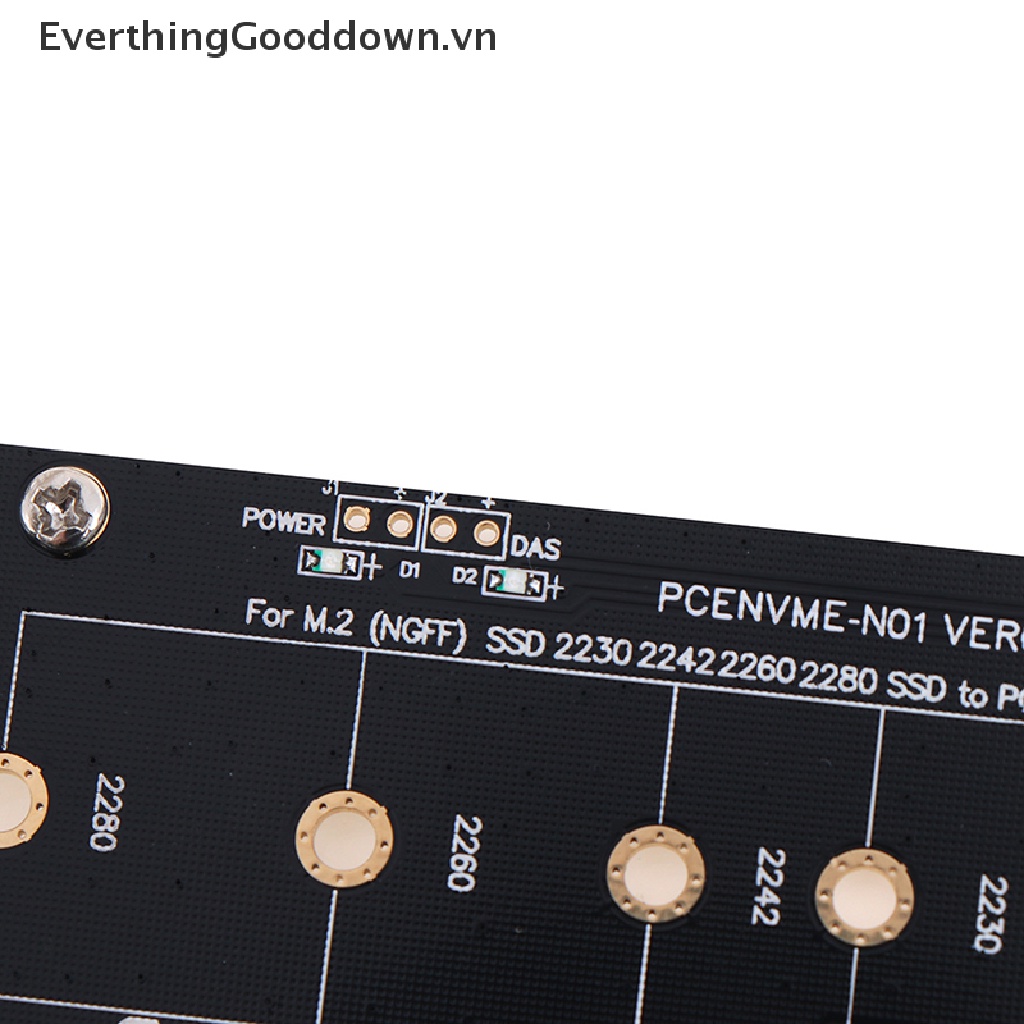 Everthinggooddown PCI-E Sang M2 Adapter 3.0 x1 Sang NVME SSD Hỗ Trợ 2230 2242 2260 vn