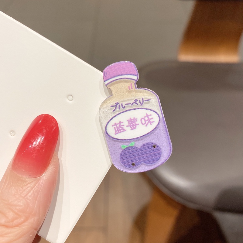 Kẹp Tóc Mái Hình Bình Nước Ngọt Kiểu Hàn Quốc Dễ Thương Cho Bé Gái