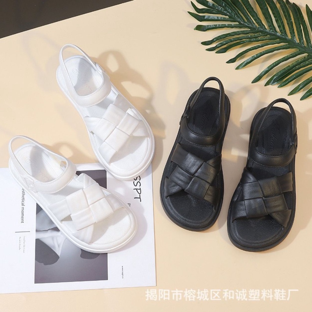 ChiKy.Store Dép Sandal Đan Chéo EVA Nữ New 2023, Dép Quai Hậu Siêu Êm Size 36-40