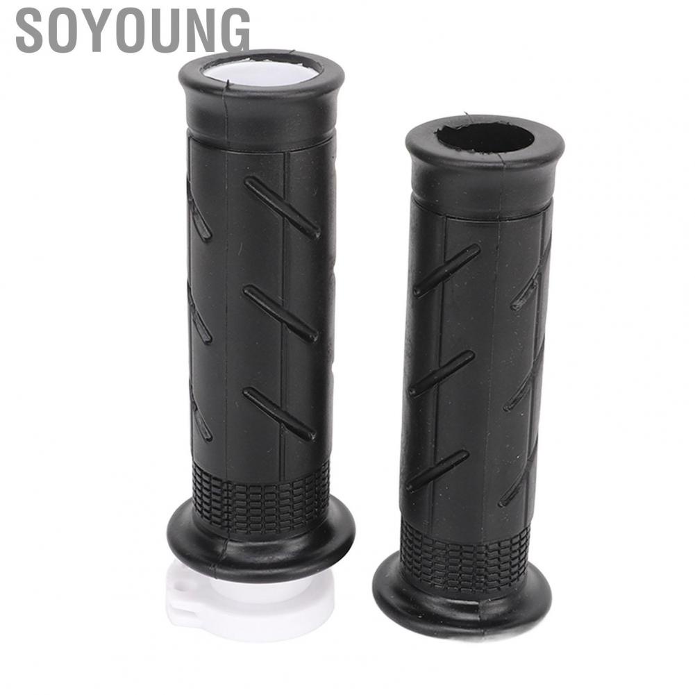 Soyoung Handlebar Grip  Stylish Look Comfortable Holding Shockproof Easy To Install 2PCS Motorcycle Hand Bar Grips for Motorbike