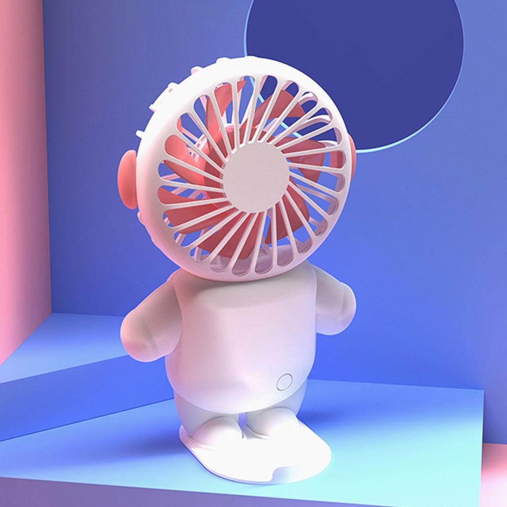 Quạt Mini Cầm Tay 400mah Sạc USB 3 Tốc Độ Kèm Giá Đỡ B6G3 Tiện Dụng