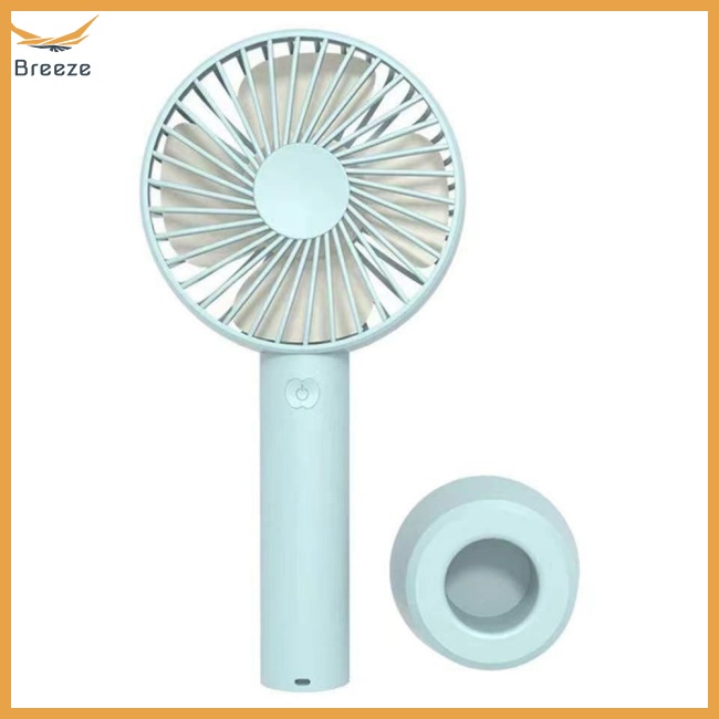 Quạt Làm Mát Mini Cầm Tay 3 Tốc Độ Tùy Chỉnh Kèm Sạc Usb Tiện Dụng Chất Lượng Cao