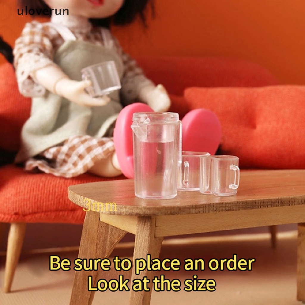 Set 5 Cốc Nước Rỗng Trong Suốt 1: 12 Trang Trí Nhà Búp Bê