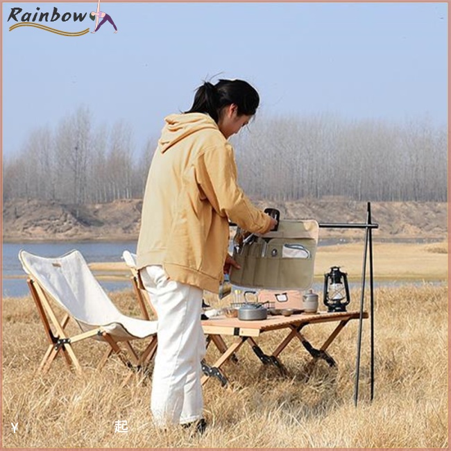 Túi Đựng Dao Nĩa Bằng Vải Oxford Siêu Nhẹ Có Thể Gấp Gọn Tiện Dụng Khi Đi Cắm Trại