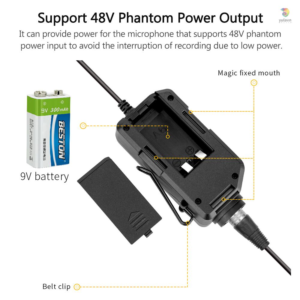 Bộ Chuyển Đổi Khuếch Đại Âm Thanh Micro AD2 XLR / 6.35mm-3.5mm Chuyên Dụng Cho Điện Thoại / Máy Ảnh