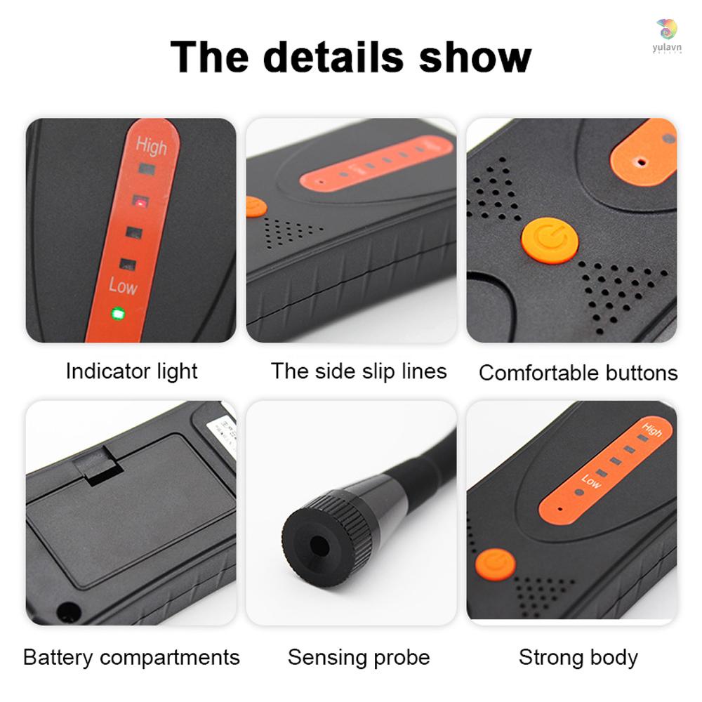 Dụng Cụ Kiểm Tra Rò Rỉ Khí Gas Cầm Tay 4 Hướng Dẫn Âm Thanh Và Ánh Sáng Tự Nhiên PPM