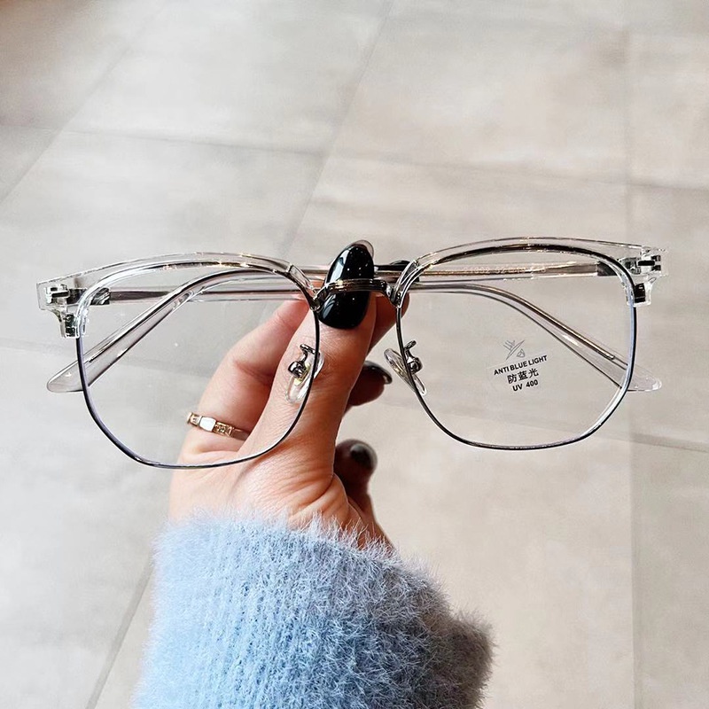 Mắt Kính Chống Bức Xạ Gọng Kim Loại Dành Cho Nam Nữ