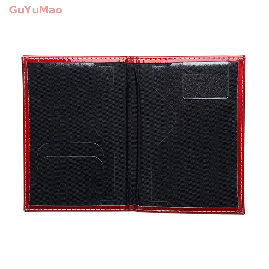 [cxGUYU] Ví Da PU Bóng Đựng Hộ Chiếu Thẻ ID Bảo Vệ Tài Liệu Chống Thấm Nước PRTA