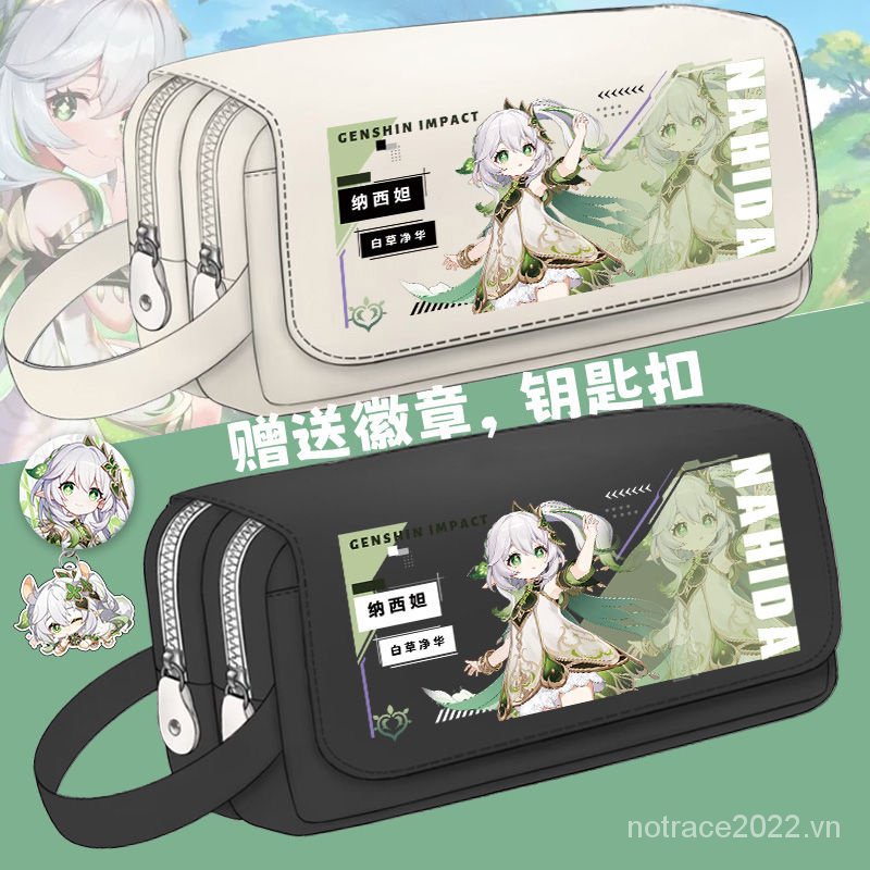 ★Genshin Impact★Túi Đựng Bút Cỡ Lớn Phong Cách Zhongli / Kazuha Mới 2023 Cho Học Sinh Trung Học @ -