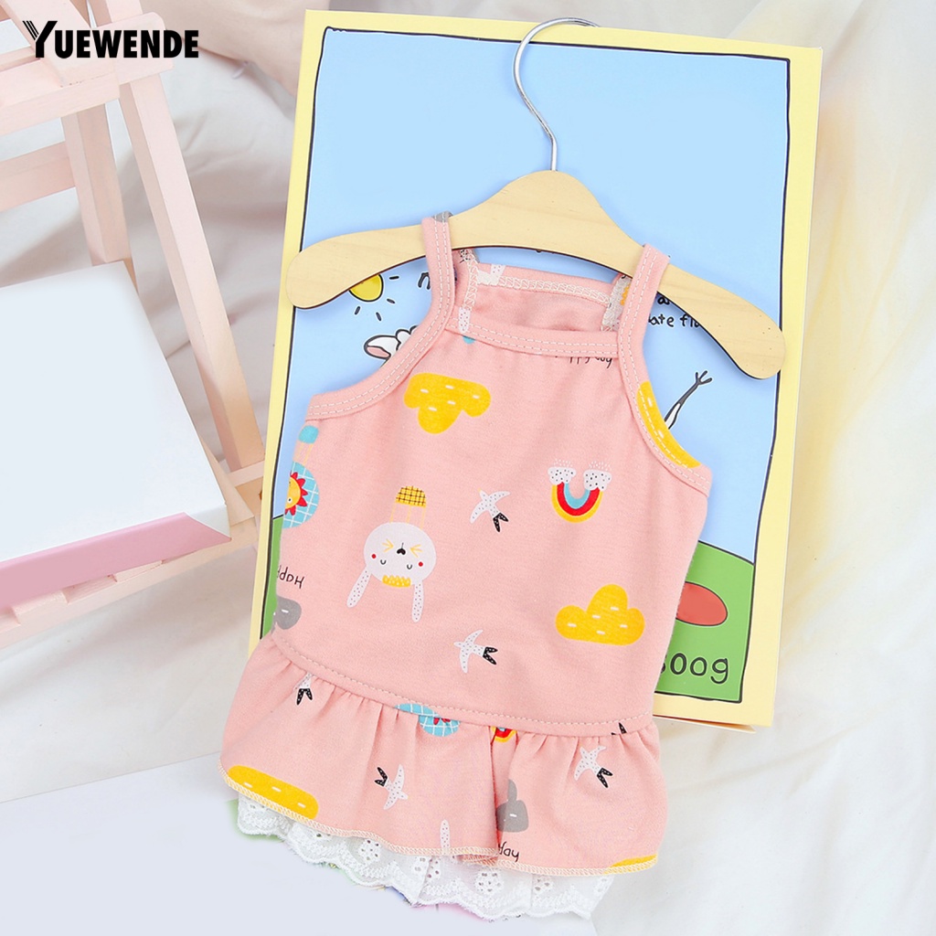 Đầm Mềm Mại In Họa Tiết Hoạt Hình Có Thể Giặt Rửa Cho Thú Cưng