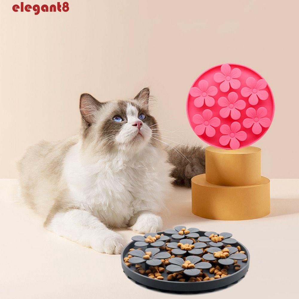 Đĩa Silicone Đựng Thức Ăn Chống Sặc Có Giác Hút Cho Thú Cưng