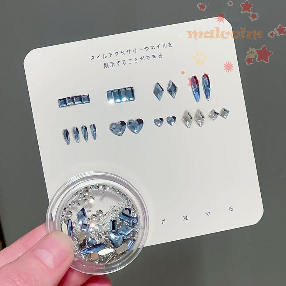 Hạt Thép 3D Mặt Phẳng Hỗn Hợp Trang Trí Móng Tay / Kính