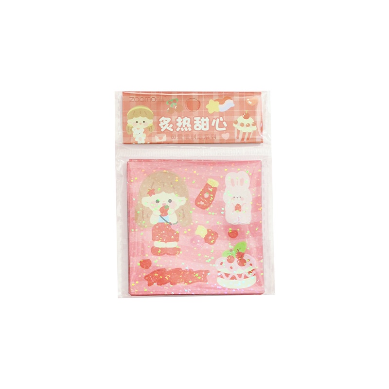Miếng Dán Trang Trí Sổ Tay Họa Tiết Hoạt Hình Dễ Thương Cho Bé Gái