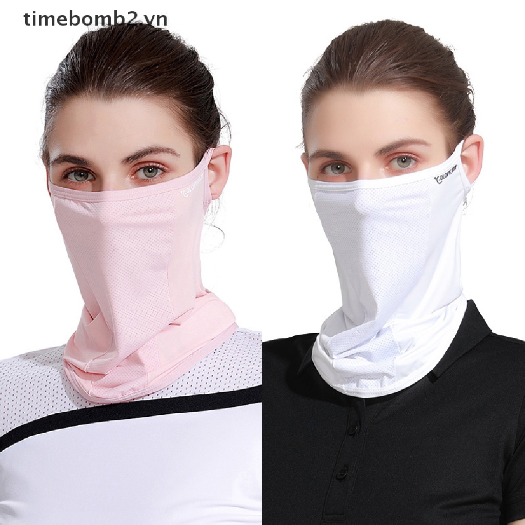 { # Khẩu Trang Lụa Lạnh Chống Nắng Chống Tia UV Nhanh Khô Thoáng Khí Bảo Vệ Tai