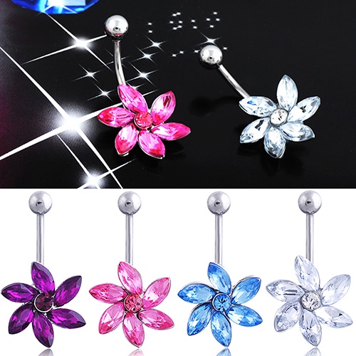 Khuyên Rốn Dạng Thanh Tạ Hình Hoa Hướng Dương Ngọt Ngào