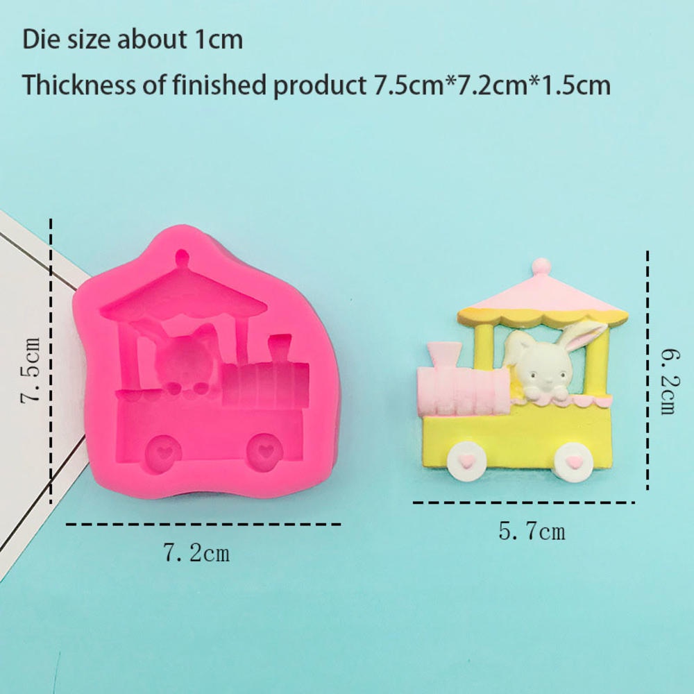 Khuôn Làm Bánh Bằng Silicon Hình Thỏ Hoạt Hình Đáng Yêu