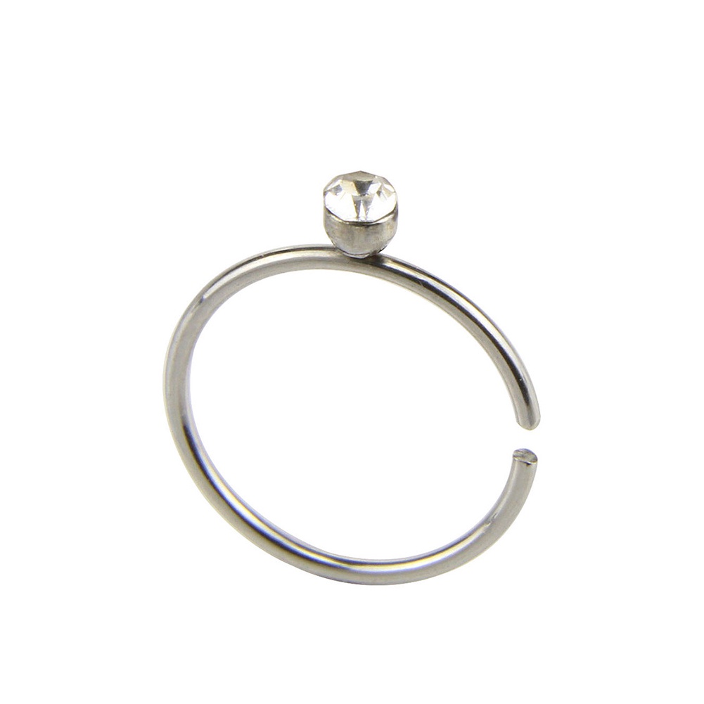 Bộ 14 Khuyên Mũi Bằng Thép Không Gỉ Đính Kim Cương Giả Unisex C / O