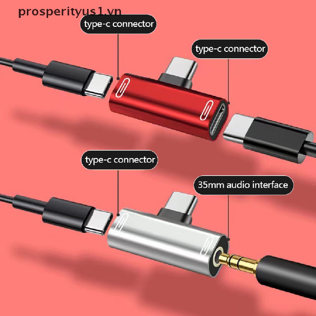 Cáp SạC ChuyểN ĐổI Âm Thanh Tai Nghe LoạI C Sang 3.5mm OTG 2 Trong 1 Chuyên NghiệP Cho Samsung Xiaomi Huawei Tablet Type C Sang 3.5mm