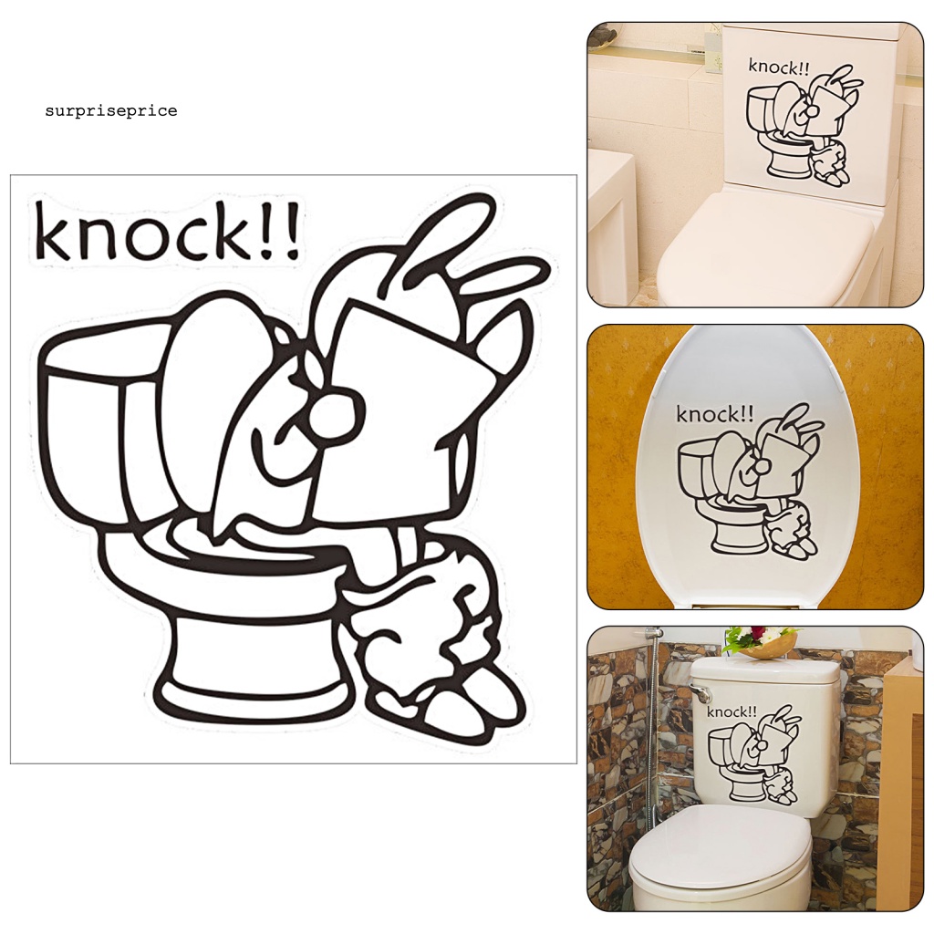 Sticker Dán Tường Tự Dính Không Phai Chống Nước Chống Dầu In Hình Thỏ Hoạt Hình Trang Trí Nhà Cửa