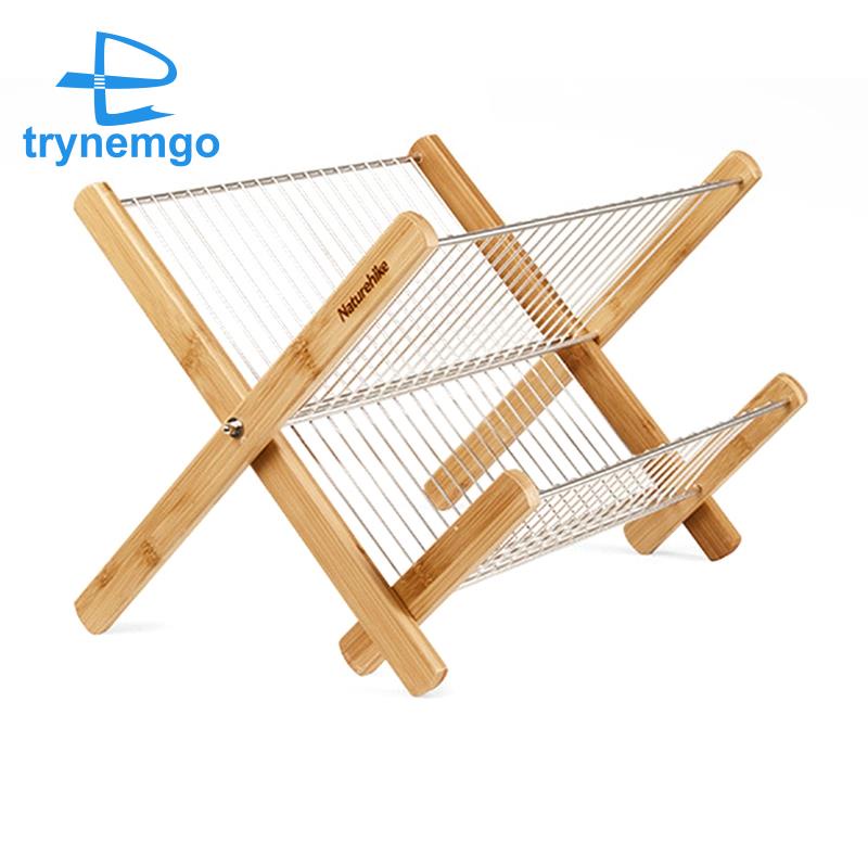 Naturehike 1 Giá Để Chén Dĩa Bằng Thép Không Gỉ Có Thể Gấp Gọn Tiện Dụng