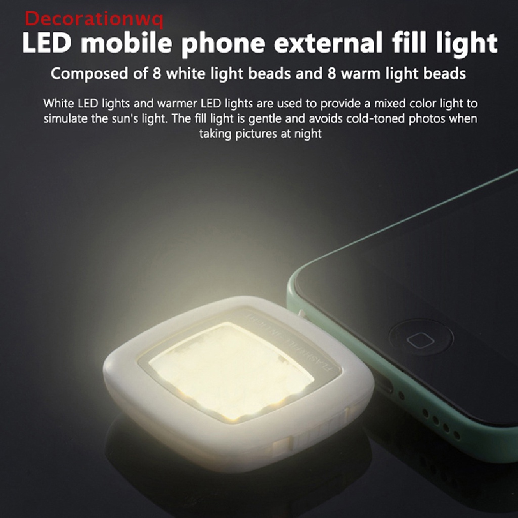 Đèn LED Hỗ Trợ Chụp Ảnh Selfie Cho Điện Thoại Di Động Mới