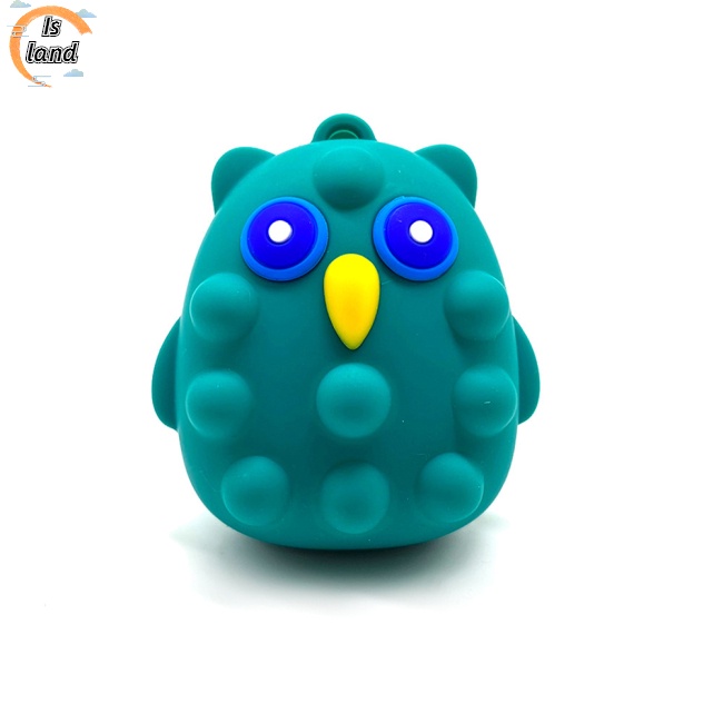 Đồ Chơi Nắn Bóp Đàn Hồi Giảm stress Hình Cú Mèo 3d