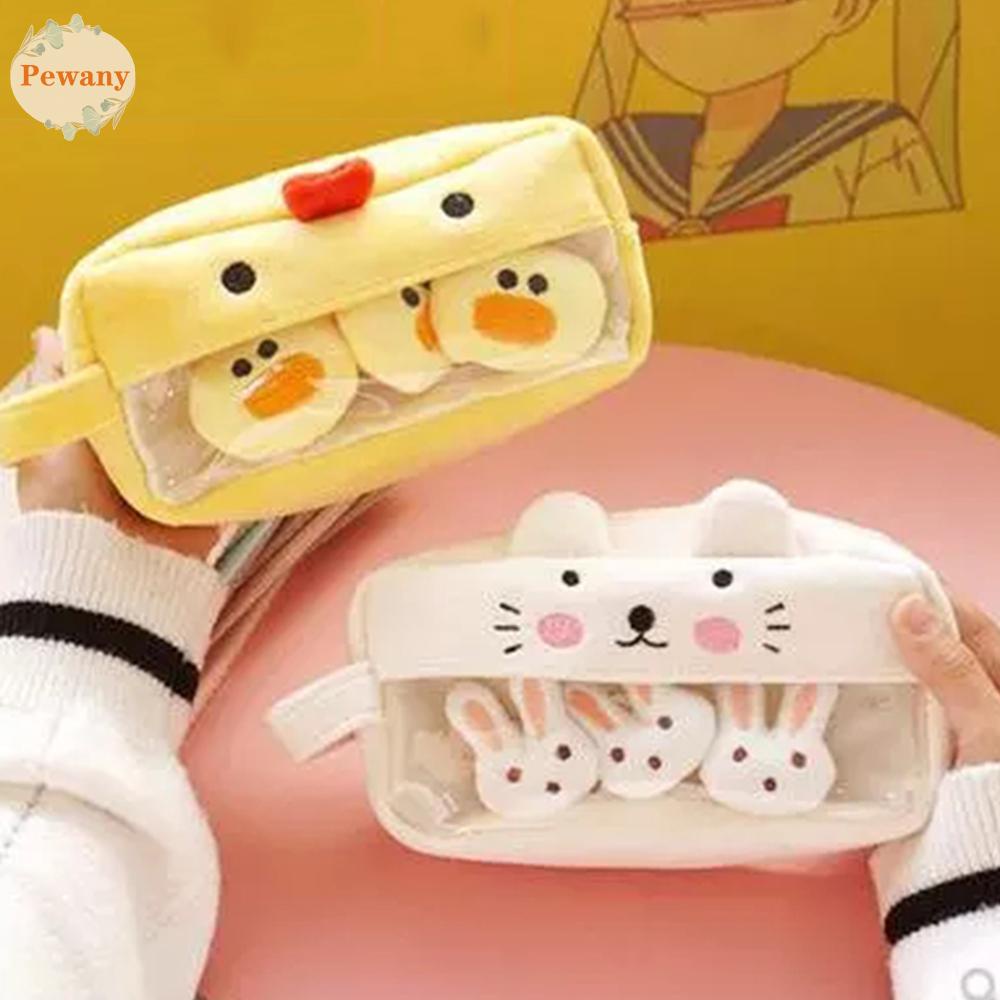 Túi Đựng Bút Bằng Vải Bông Cỡ Lớn Nhiều Màu Dễ Thương Sáng Tạo