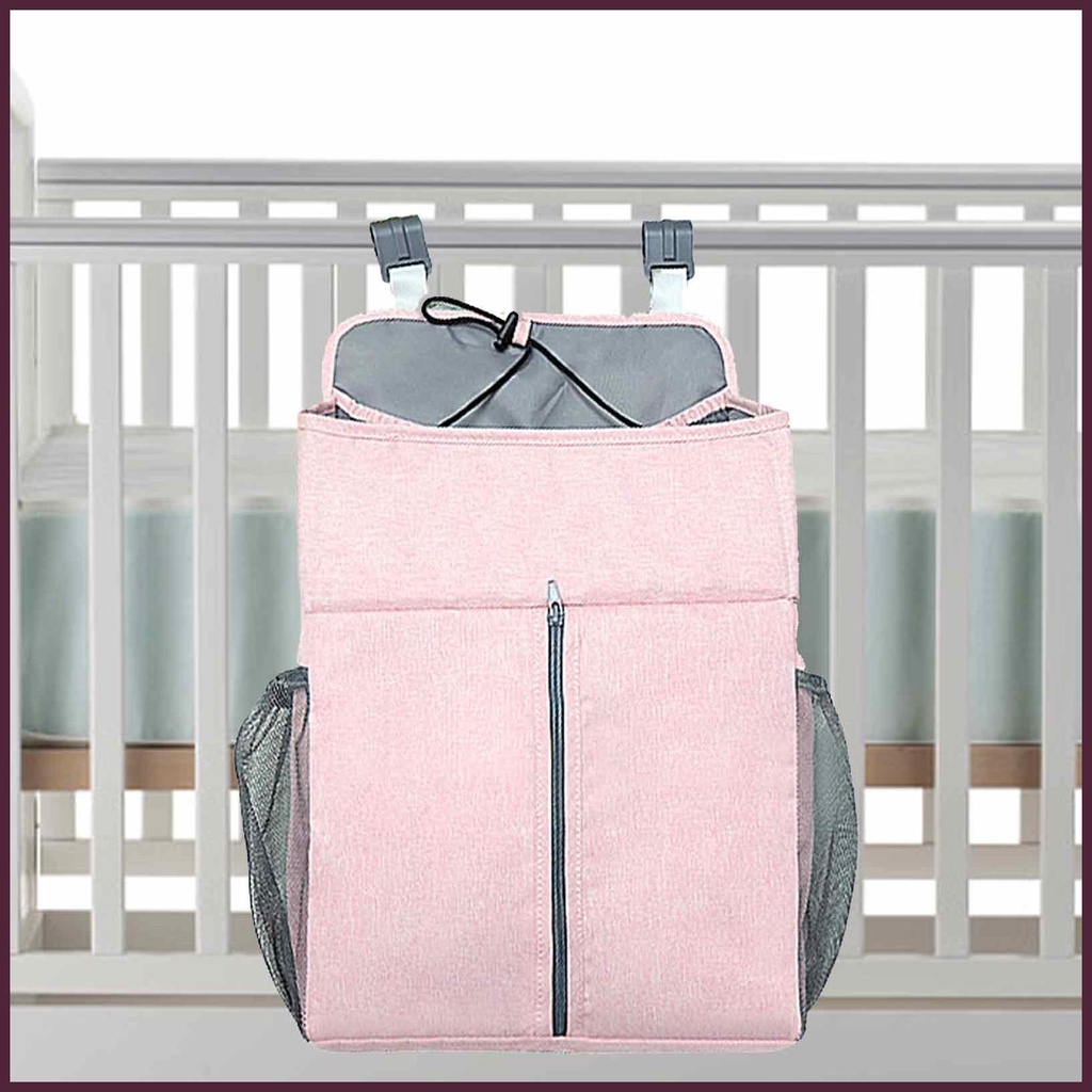 Túi Đựng Tã Lót Treo Nôi Em Bé Có Ngăn Chia Tiện Lợi