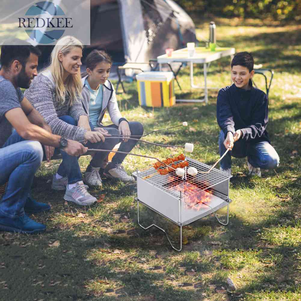 Bếp Lửa Củi Gấp Gọn Tiện Dụng Cho Hoạt Động Cắm Trại Ngoài Trời
