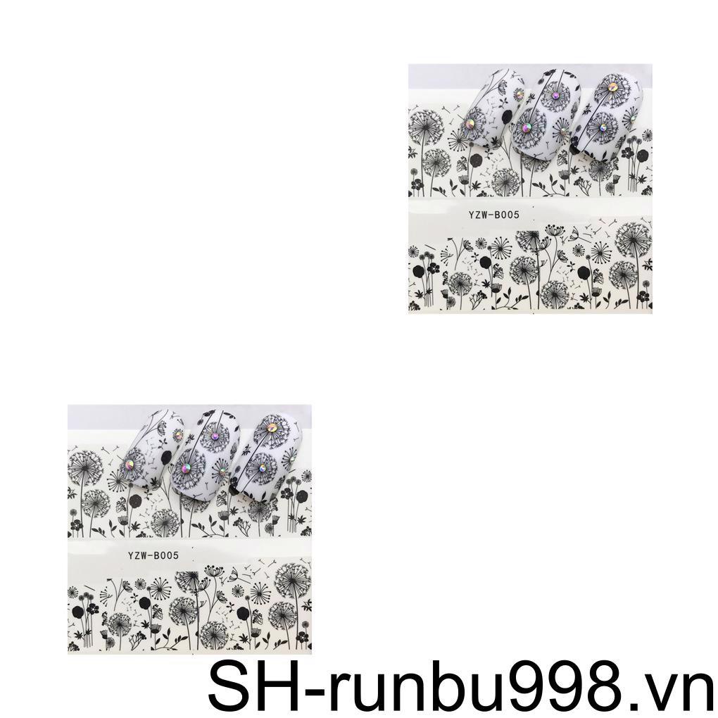 1 / 2 / 3 / 5 Sticker Dán Móng Tay 3D Hình Động Vật Hoạt Hình