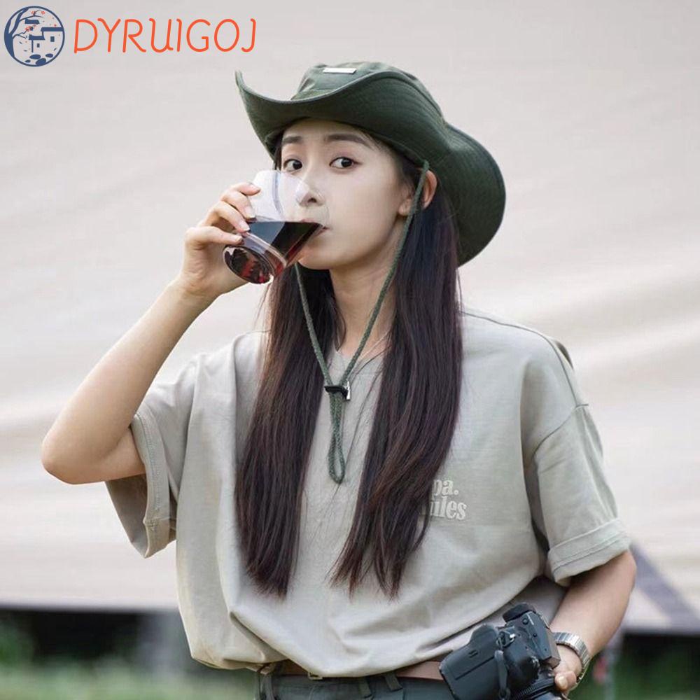 Mũ Bucket Chống Nắng Có Dây Rút Phong Cách Hàn Quốc Đơn Giản Cho Nữ