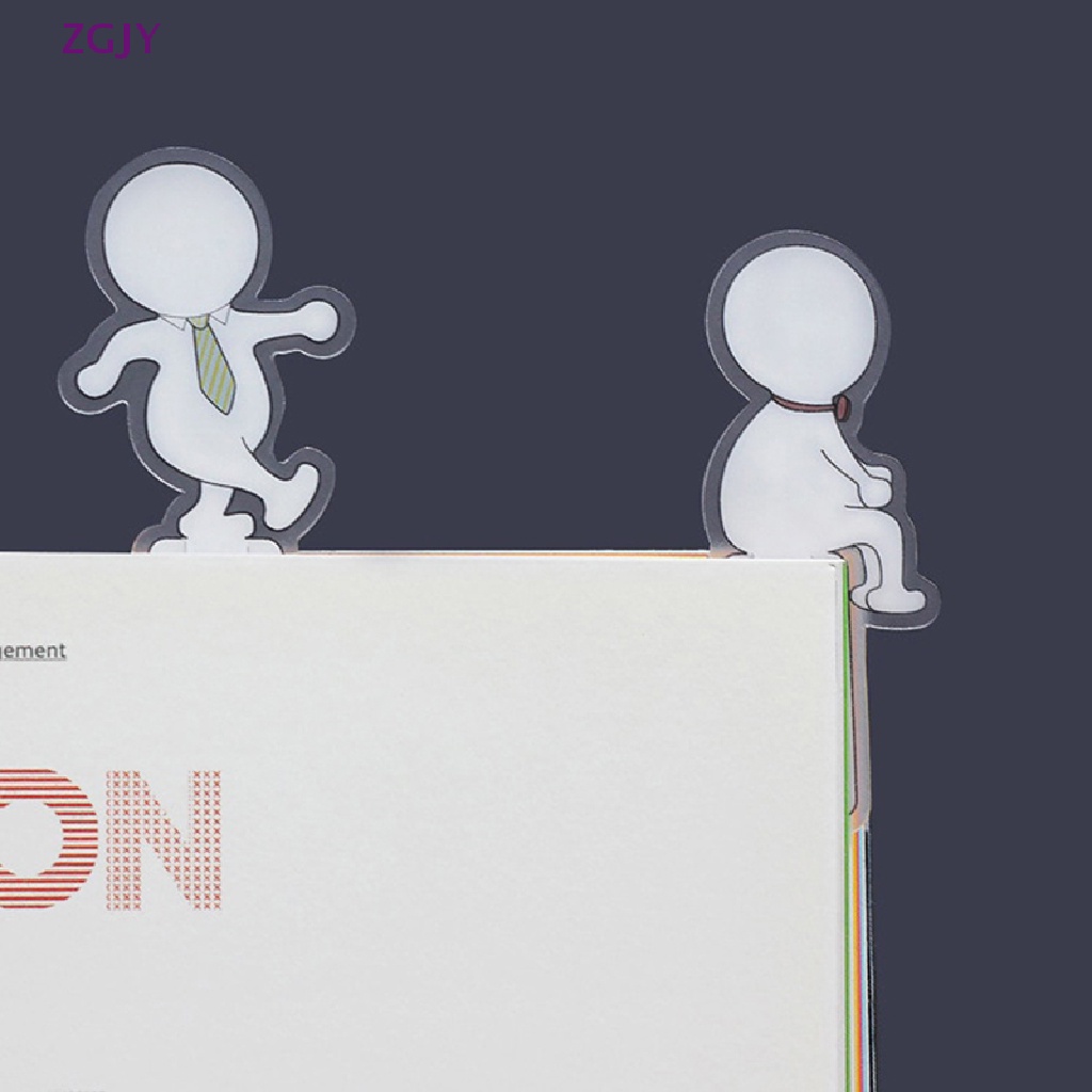 Zgjy Bookmark Đánh Dấu Trang Sách Bằng Nhựa Hình Hoạt Hình Dễ Thương Vui Nhộn Trang Trí Trường Học