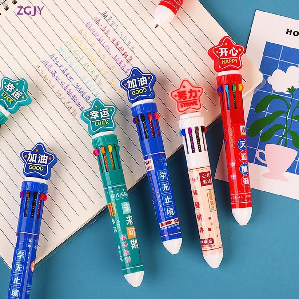 Bút Bi Tự Động Họa Tiết Hoạt Hình Đơn Giản Sáng Tạo Mới