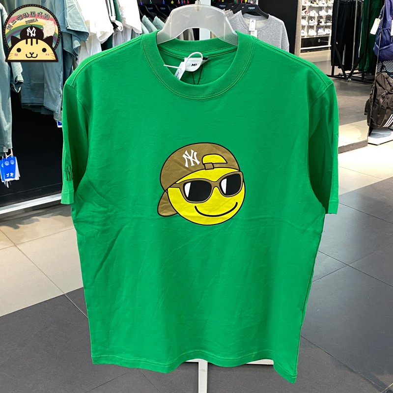 Áo Thun Tay Ngắn Dáng Rộng In Hình Mặt Cười Phong Cách hip hop Thời Trang Cho Nam Và Nữ TSJ02