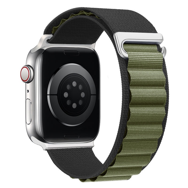 Dây Đeo Đồng Hồ Bằng Nylon 49mm 44mm 40mm 45mm 41mm 42mm 38mm Ultra 8 7 6 5 4 3 se