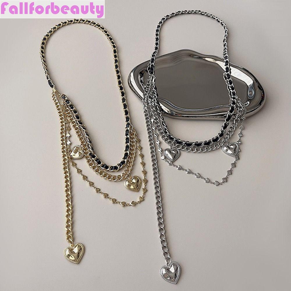 Thắt Lưng Dây Xích Đan Hình Trái Tim Phong Cách Hip Hop Punk Cá Tính Có Thể Điều Chỉnh Cho Nữ