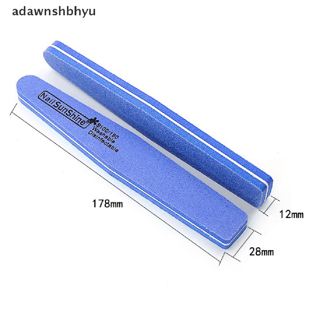 Set 10 Miếng Xốp Nhám Đánh Bóng Móng Tay 100 / 180