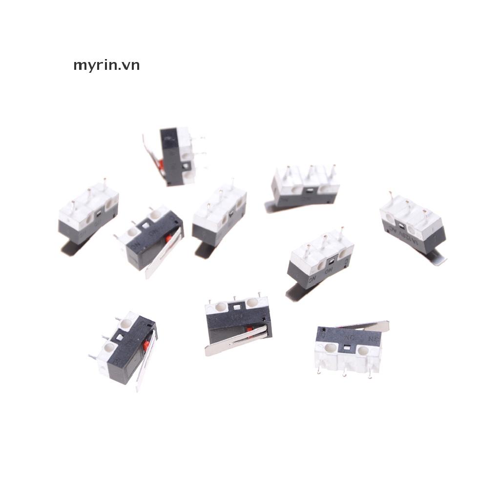 Set 10 Công Tắc Đòn Bẩy KW10 125V 1A 3 13mm Chuyên Dụng