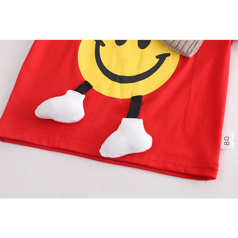 Oopsmile Set Đồ Mùa Hè 2 Món Gồm Áo Thun + Quần Ngắn In Họa Tiết Hoạt Hình Cho Bé Trai