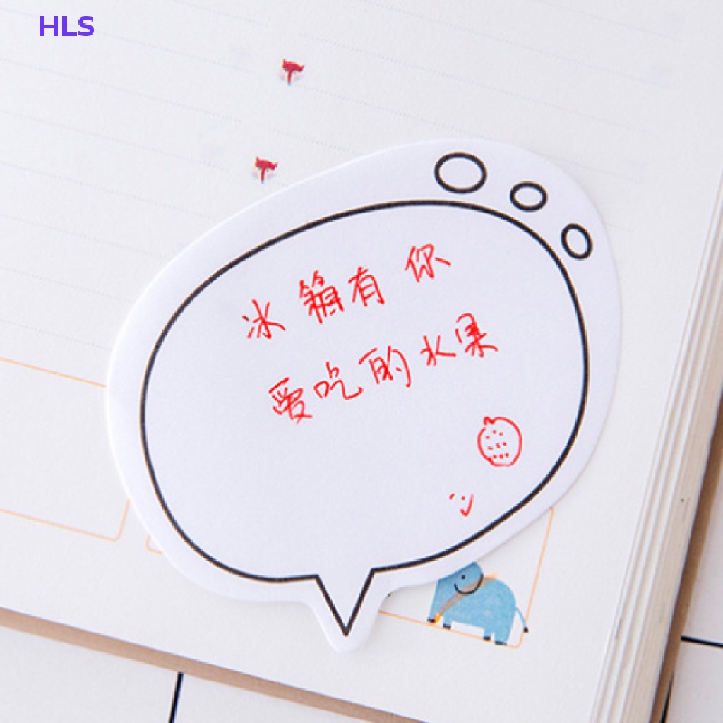 Set 30 Tờ Giấy Ghi Chú Tự Dính Hình Quả Diaue Màu Trắng Tối Giản Dành Cho Học Sinh / Văn Phòng