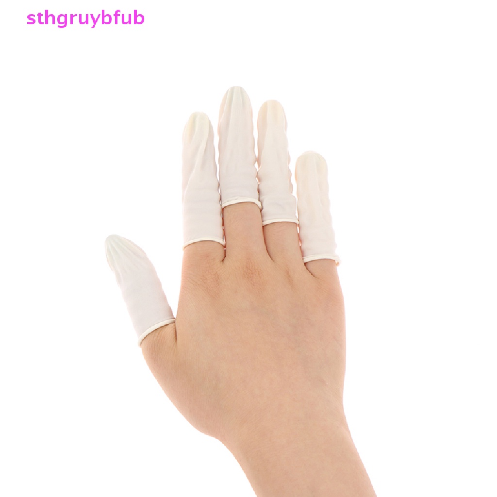 Set 100 / 200 / 300 Găng Tay Nhựa Latex Bảo Vệ Ngón Tay Khi Làm Móng