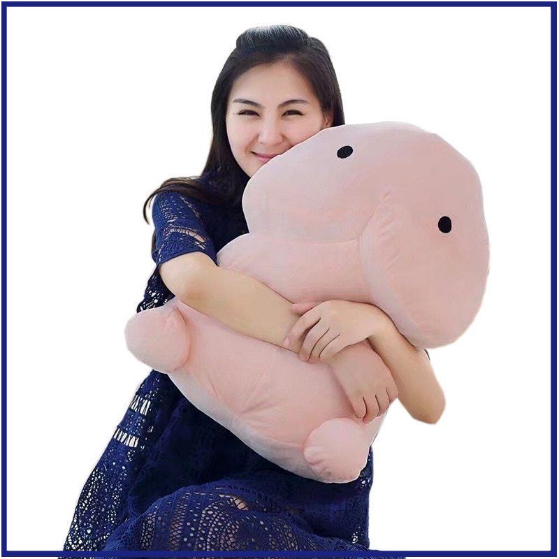 1 Búp Bê Nhồi Bông Penis Đáng Yêu Mềm Mại Trang Trí Nhà Cửa