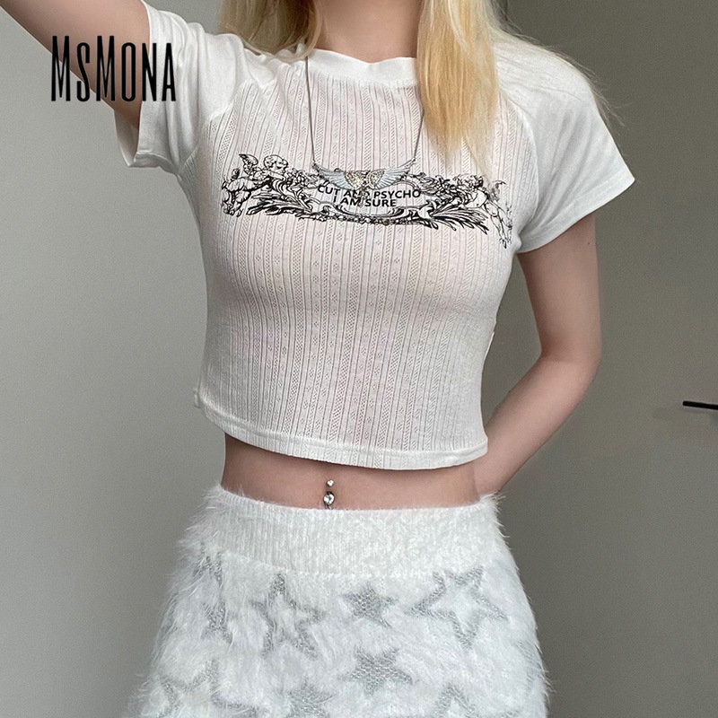 Áo Thun Tay Ngắn Cổ Tròn Màu Trơn Thời Trang 2023 Dành Cho Nữ