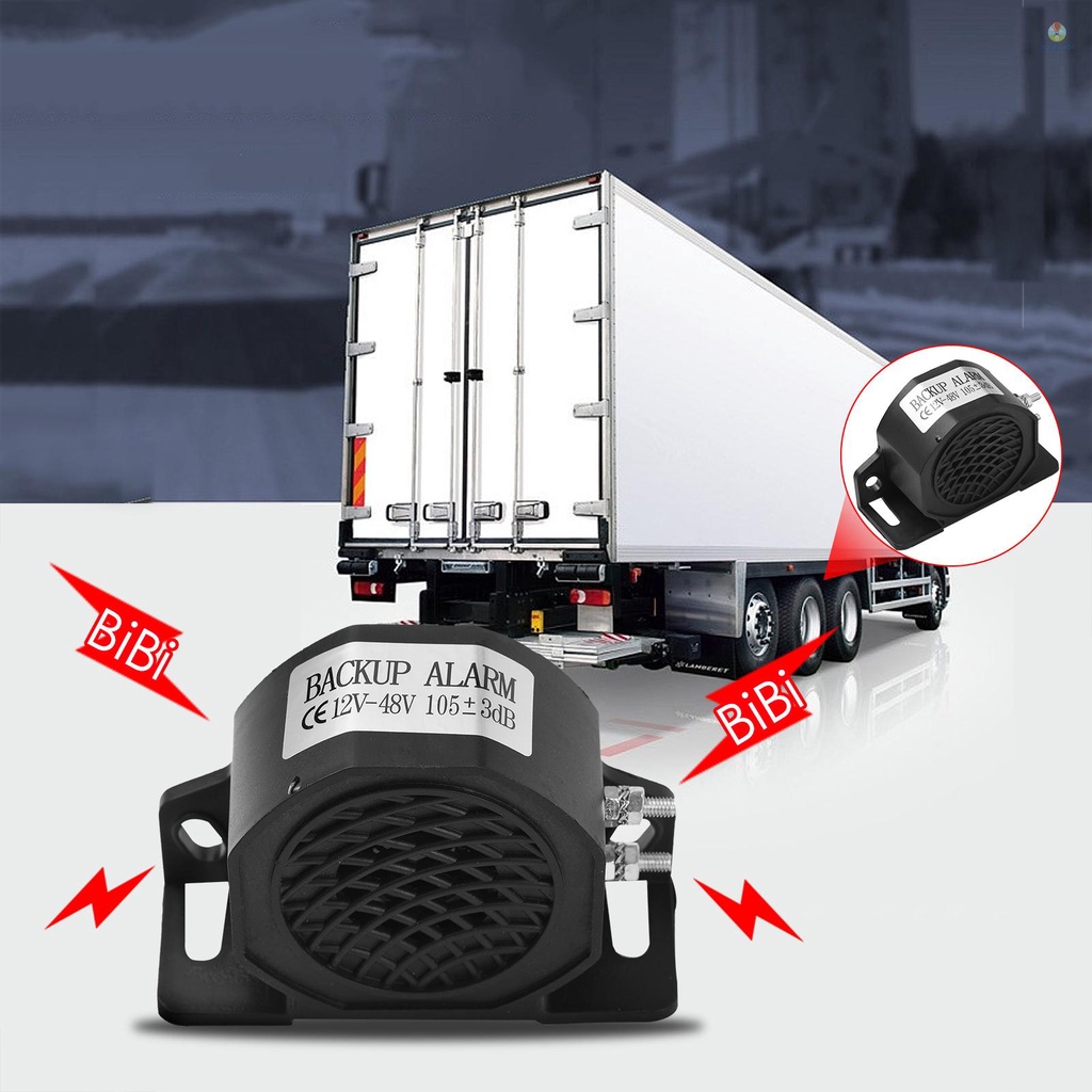 Còi Báo Động Phía Sau 12V-48V 105 ± 3dB (A) IP67 Chống Thấm Nước Cho Xe Tải / Xây Dựng