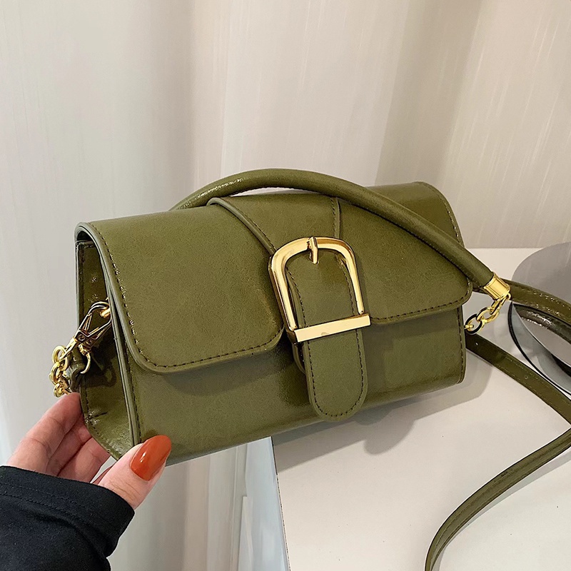 Ielgy Túi đeo dưới cánh tay Một Bên Vai Có Khóa Cài Đơn Giản Thời Trang Và Phổ Biến Dành Cho Bạn Nữ