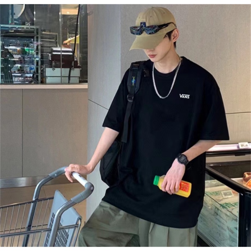 Áo Thun Cotton Tay Ngắn Dáng Rộng Plus Size Unisex