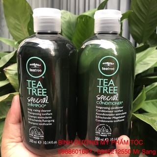 Cặp dầu gội xả trà xanh bạc hà kháng khuẩn và ngăn ngừa Gàu Tea Tree Special Paul Mitchell 300mlx2 _{NEW}_