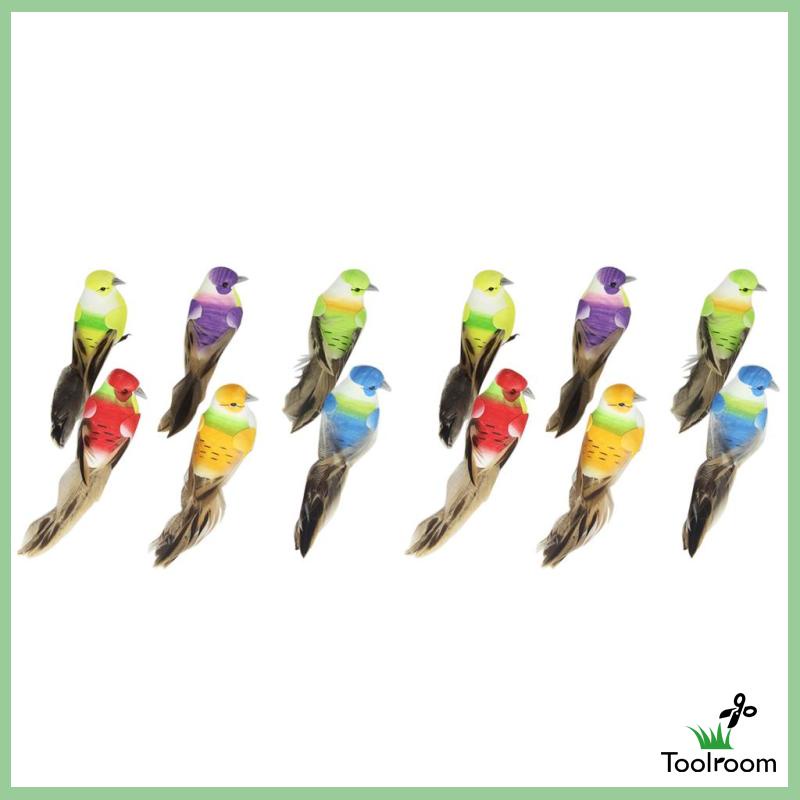 Chú Chim Nhân Tạo Nhiều Màu Sắc Sống Động Dùng Trang Trí