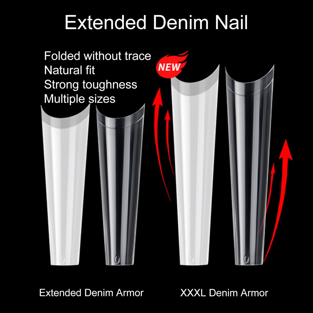 Bộ 500 Móng Tay Giả Che Phủ Toàn Diện Siêu Mỏng Linh Hoạt Có Thể Tháo Rời Cho Nữ