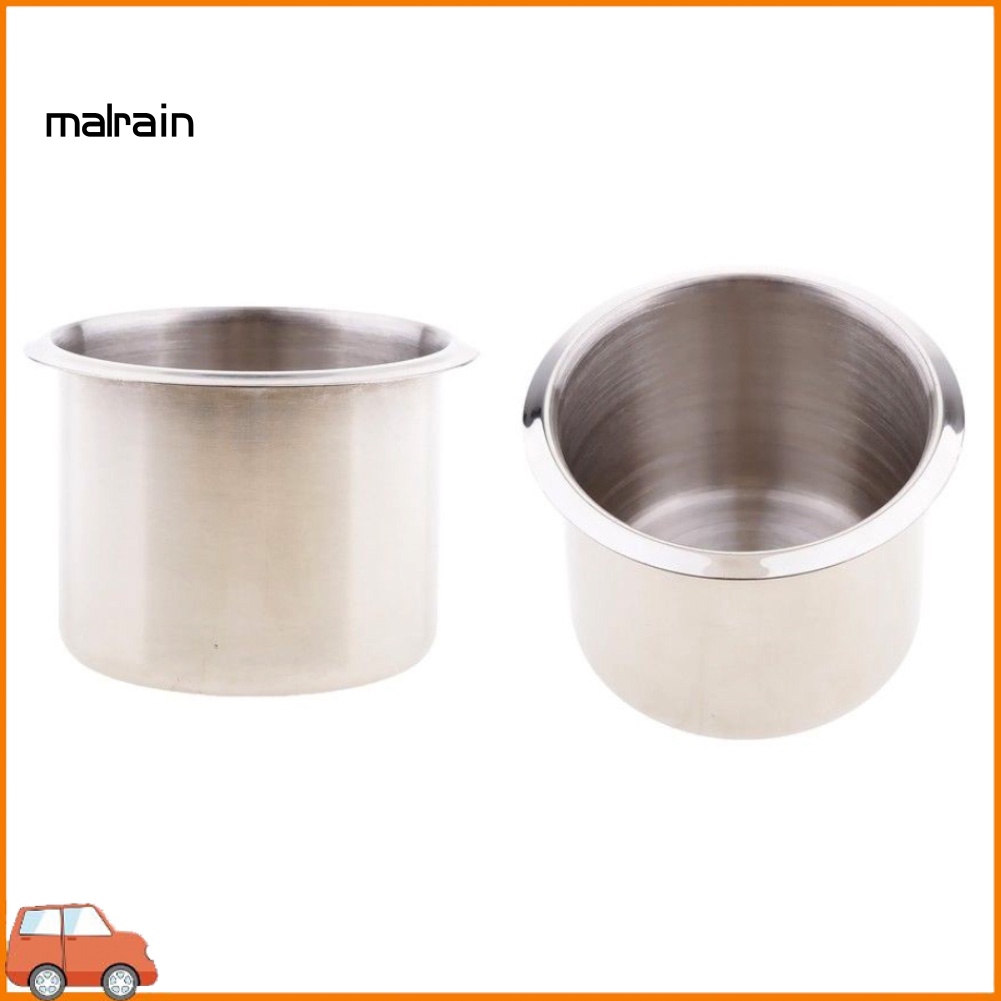 Bộ 2 Giá Đỡ Cốc Uống Nước Bằng Thép Không Gỉ Cho Tàu Thuyền RV Cắm Trại